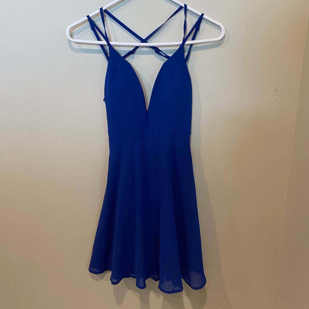 Royal blue semi formal dress